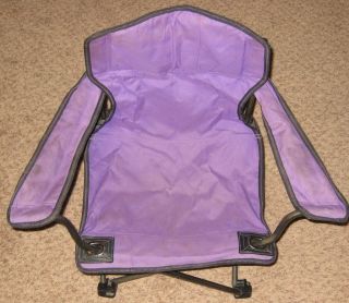 Purple 21 Canvas Child Size Camping Foldable Chair with Carry Bag