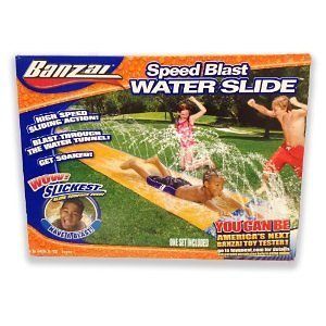 Banzai Speed Blast Water Slide Kids Slip Water Play Yard Summer Fun
