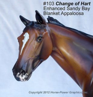 Walter Change of Hart ENHANCED APPALOOSA Resin LE Stock Horse Model by