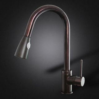 NEW 16 Oil Rubbed Bronze Kitchen Sink Faucet Pull Out Dual Spray