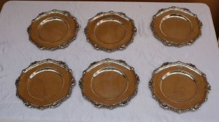 Magnificent 6p Paul Storr sterling silver 1808 09 Service Plates