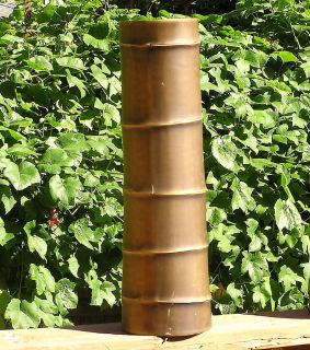 BAMBOO Trunk HEAVY Solid Brass 10 lbs 20 Umbrella Stand Floor Vase