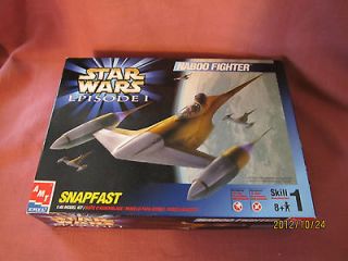 AMT Ertl Star Wars Episod 1 Naboo Fighter Model Kit Unopened Parts