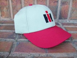 International Harvester IH Khaki & Red Low Profile Cap Hat