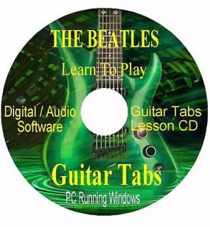 THE BEATLES** GUITAR TABS**Lesson Software CD 202 Songs