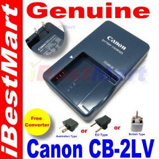 Genuine Canon CB 2LV Battery Charger IXUS 50 55 60 65