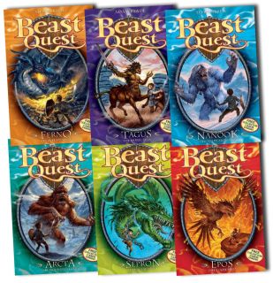 Beast Quest Collection Adam Blade 6 Books Set Series 1 Pack 1 to 6 New