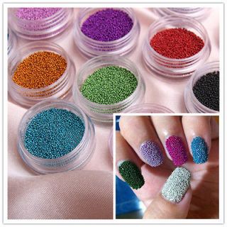 Charms Caviar Beads 12 Colors Make up Manicures or Pedicures 3D Nails