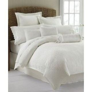 Mariella Solid WHITE Matelasse QUEEN Bedskirt Tailored Dust Ruffle