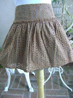 LOT OF WET SEAL CHOCOLATE/TEAL SKIRT – L~/~ CANDIE’S RUFFLED
