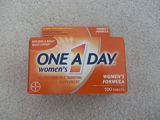 Bayer One A Day Womens MultiVitamin 100 Tablets Expires 09/2013
