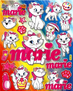 Aristocat Marie Sticker ~ BL685 Paw Print Disney Movie