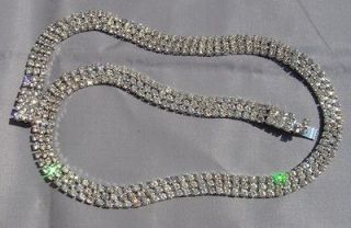 Vintage LES BERNARD Rhinestone Necklace (Purrrfect for a Wedding or