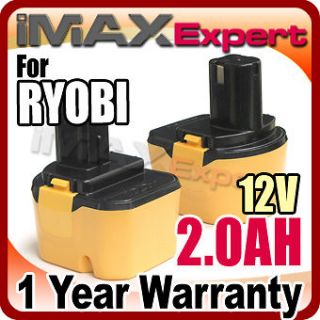12V 2000mAh Battery for Ryobi 12 Volt Cordless Drill