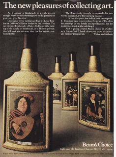 Original Print Ad 1967 Beams Choice Eight Year Old Bourbon Rembra ndt