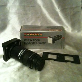 TUNDRA 1X 2.5X ZOOM SLIDE DUPLICATOR WITH T MOUNT ADAPTER