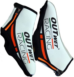 Winter Cycling Booties / Shoe Covers by Outwet. Made in Italy. White.