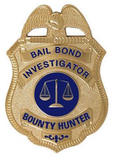Bail Bond Investigator/B ounty Hunter Badge