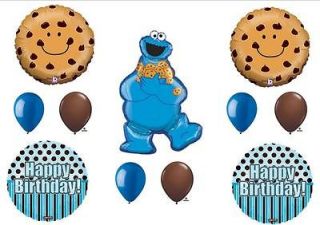 COOKIE MONSTER Birthday Balloons Decorations Supplies Party Sesame