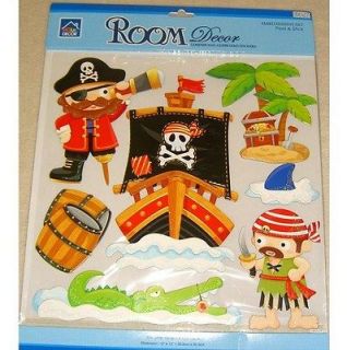 ens/Boys/Girl/ Kid/Child Bedroom PIRATE 3 D Wall/Furniture Stickers