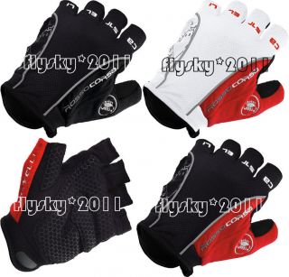 GLOVE cycling Bike Bicycle Silicone/gel on palm fingerless gloves