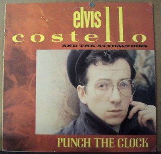 ELVIS COSTELLO & THE ATTRACTIONS Punch The Clock LP OOP early 80s