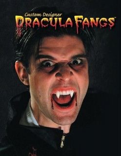 DRACULA FANGS DELUXE Custom Designer VAMPIRE DEVIL Teeth by Dracula