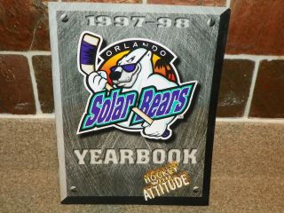 Orlando Solar Bears IHL Defunct Minors Hockey Franchise Team 1997 1998