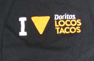 DORITOS Locos Tacos T Shirt SIZE L Large TACO BELL Logo
