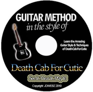 Death Cab For Cutie Guitar Tab Software Lesson CD + Free Bonuses