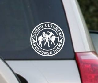 25 Zombie Outbreak Response Team Decal Funny Vinyl Car Window
