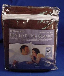 Biddeford King Size Micro Plush Electric/Warmi ng Blanket Chocolate