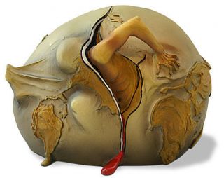 Salvador Dali Geopolitical Child Watch Birth Sculpture