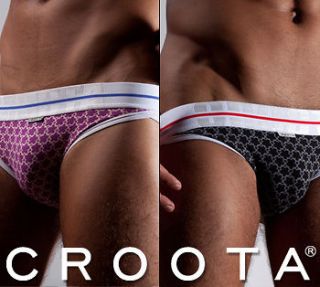 CROOTA New Mens Underwear Brief Bikini, Low Rise : All sizes S / M / L