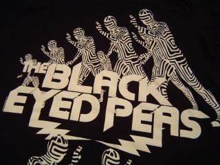 Rad THE BLACK EYED PEAS Ladies Cap Sleeve T Shirt Size M/Hip Hop