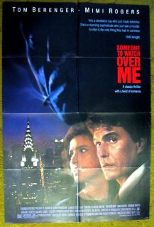 TOM BERENGER & MIMI ROGERS poster    SOMEONE TO WATCH OVER ME