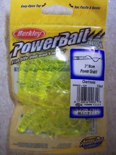 Berkley Powerbait 3 Power Grub chartreuse