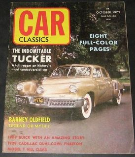 Car Classics October 1972 Tucker, Barney Oldfield