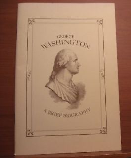 GEORGE WASHINGTON A BRIEF BIOGRAPHY William MacDonald