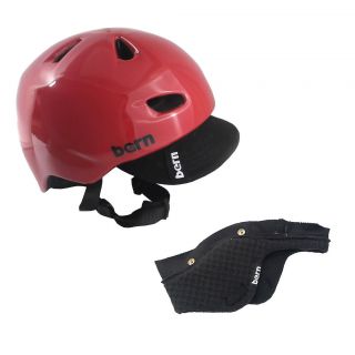 BERN BRENTWOOD Summer Helmet Gloss Red with Visor XX LARGE Skate Bike