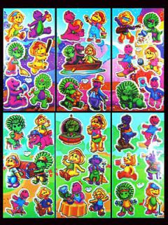 30 sheet of Barney & Friends Sticker Perfect Stickers Gifts CI904