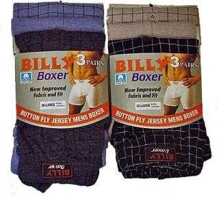 Mens Big Size Billy Boxer Shorts   3 Pair Pack