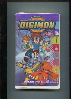 Digimon Digital Monster Beware The Black Gears VHS OOP RARE AR8