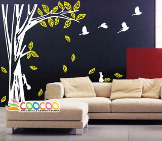 Wall Decor Decal Sticker Removable large tree trunk 73