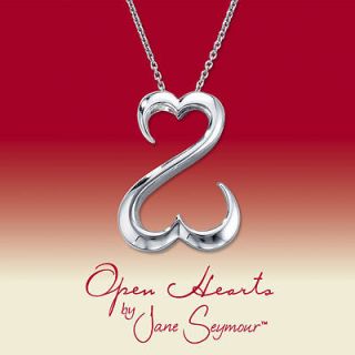 Jane Seymour Open Hearts Sterling Silver Necklace Pendant