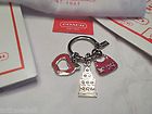 Key Chain Fashion Night Out in the Big City  Three Charms NWOT #61907