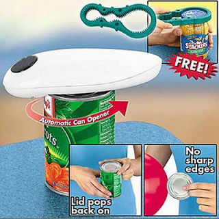 Jar Grip Mate Touch Electrical Automatic Can Opener Cordless Handfree