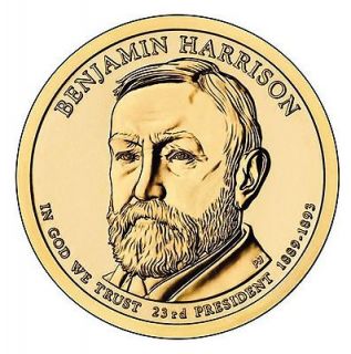 2012 BENJAMIN HARRISON P&D MINT SET BU Dollar **NO SCRATCHES** ~NOW