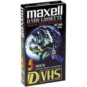JVC Maxell DF 300 D VHS DVHS tape works on SVHS VHS
