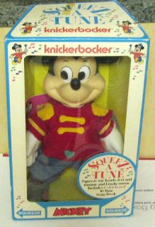 DISNEY 1977 KNICKERBOCKER Squeeze A Tune Mickey Mouse MIB MICKEY MOUSE